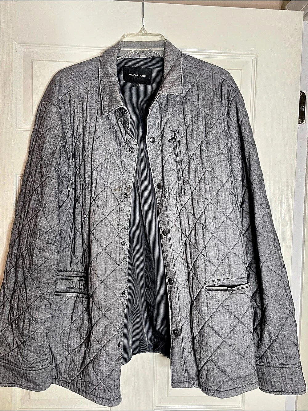 BANANA REPUBLIC Men's Quilted Shirt Jacket